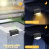 Warm White LED Solar Step Lamp Path Stair Outdoor Garden Lights Waterproof Balcony Light Decoration for Patio Stair Fence Light