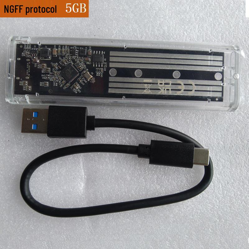 Transparent USB 3.1 M.2 NGFF SSD Enclosure