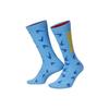 Everyday Essentials Crew Logo Jacquard Sports Socks One Pair Blue Men's DQ0788-412