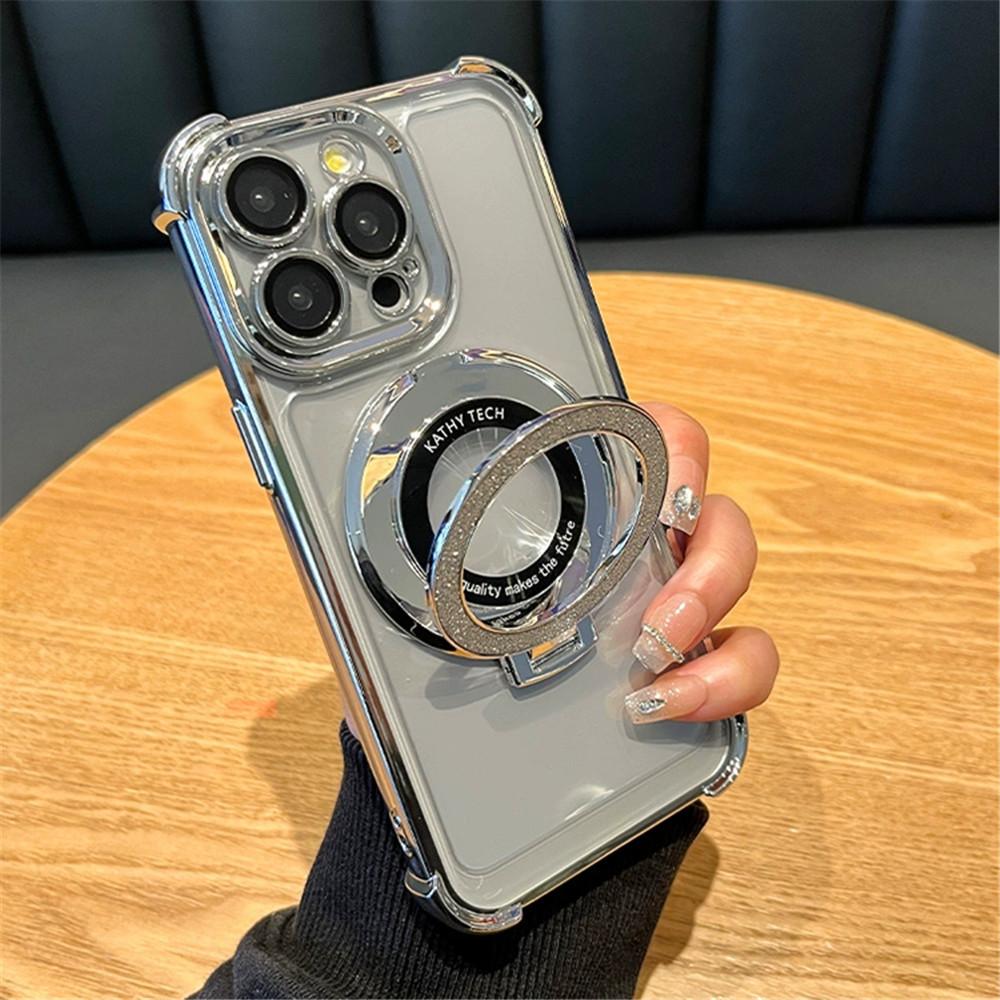 Luxury Shockproof Transparent Ring Holder Phone Case For Xiaomi Redmi K70Pro K70E K60E K60Pro K50 K50Pro Bumper Cases Cover