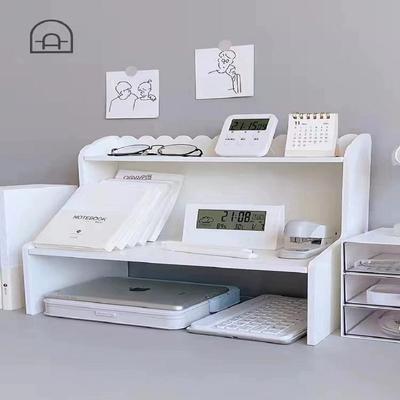 Inspired Double-Layer Desktop Storage Rack for Dorm or Office