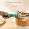 Heat-Resistant Silicone Anti-Scald Tongs for Bowls and Plates In Microwave