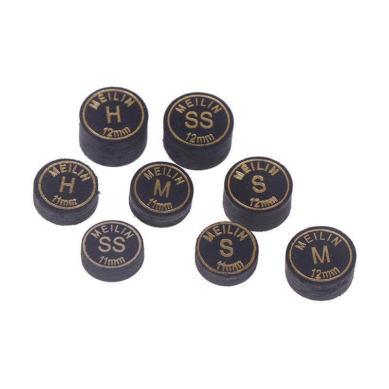 1Pc 11/12Mm Multi-Ply Heads Black Gold Professional Fancy Nine-Ball Cue Head Snooker Billiard Heads Hard Soft Heads