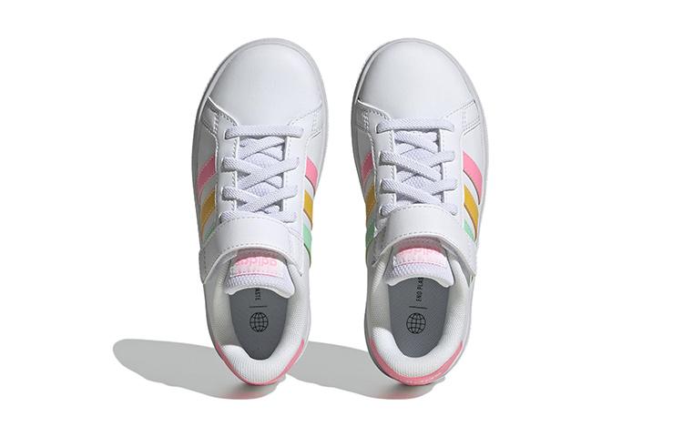 Adidas Grand Court 2.0 Little Kid 'White Multi-Color' HP8913