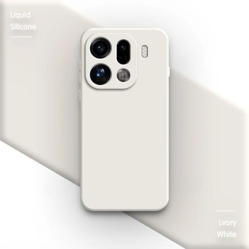 Madingas paprastas odos pojūčio skysto silikono telefono dėklas, skirtas OPPO Find X9 Pro X8 Reno 15 Pro Max A6 Pro A6X A5, atsparus smūgiams galinis dangtelis
