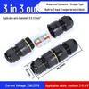 IP68 Waterproof Outdoor Mini Terminal Wire Connector, 2-in 2-out, Rainproof, Buried Cold Press Electrical