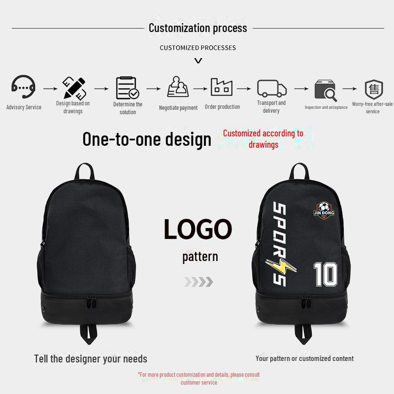 Men's Large Casual Backpack - Outdoor, Double-Duty, Logo Print, Laptop/Travel/School Bag