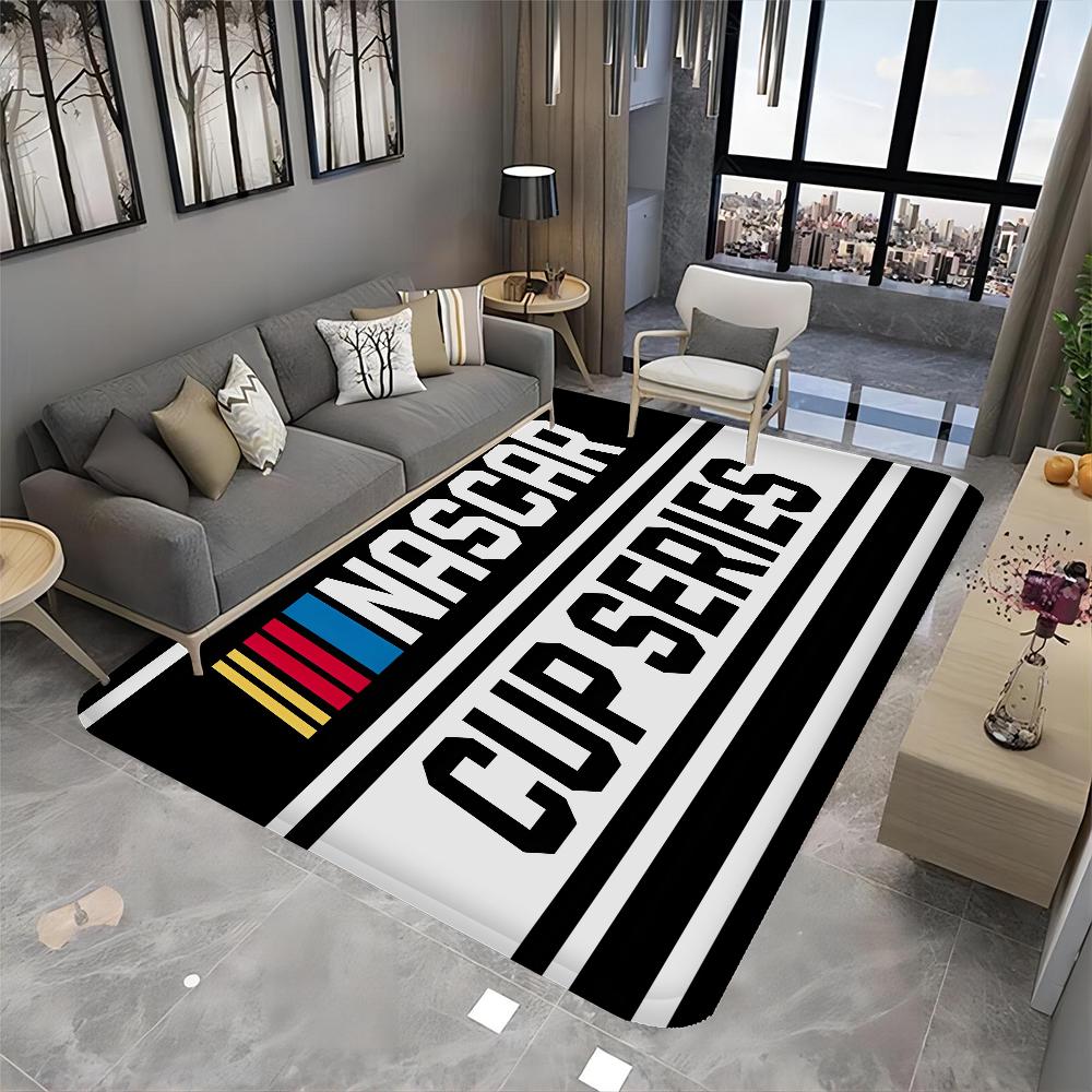 N-NASCARS Racing Car Hallway Carpet Washable Non-Slip Living Room Sofa Chairs Area Mat Kitchen Doormat Area Rug