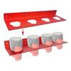 4 Slot Drill Battery Holder Wall Mount Battery Storage Rack for 4Pcs Batteries Iron Battery Holder Organizers Bracket