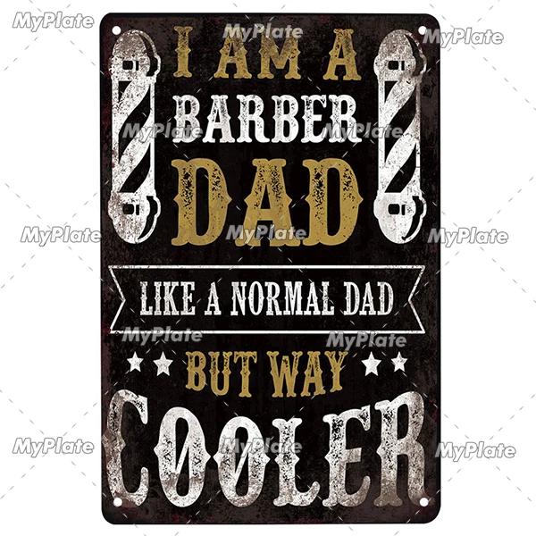 BARBER Tin Sign Metal Sign Retro Plaque Home Decor Metal Vintage Man Cave Bar Pub Club Home Wall Decoration