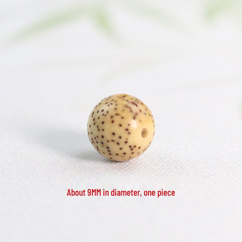 Star and Moon Bodhi Beads: Pure White High-Density 108 Bead Bracelet for DIY Prayer Accessories