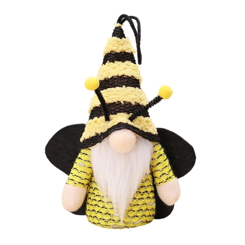 

Festival Glowing Dwarf Doll Pendant Winged Bees Type Dwarf Decoration Ornament For Holiday Party Home Decoration