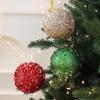 Reflective Foam Christmas Tree Decoration Pearls and Sequins Ball Feature Durable Portable Design Christmas Home Decoration