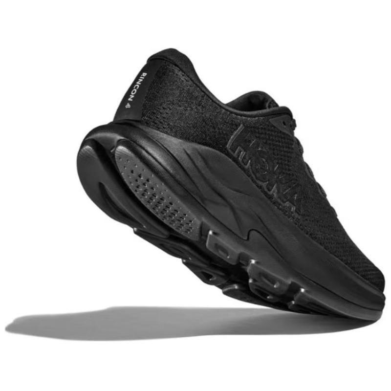 HOKA ONE ONE RINCON 4 Slip Resistant Abrasion Resistant Low top Running Shoes Women's Black Sneakers 1155133-BBLC