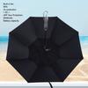 Portable Sun Umbrella with Fan and Mist Spray UPF 50+ UV Protection 8 Ribs Rechargeable Sun and Rain Umbrella