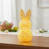 Plast påskstämning Ljus Söt påskhare Prydnad Kaninfigurer Kaninfest