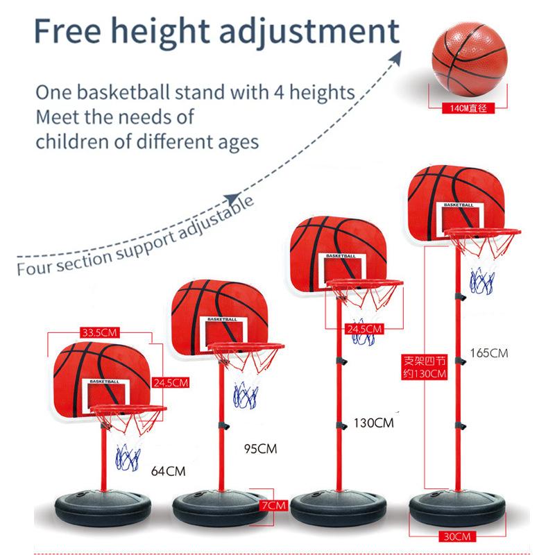 Basketballkorb 63-150 cm Kleinkind Verstellbarer Ständer Rack Spielzeug für Kinder Baby Outdoor Indoor Ball Sport Korb Halter Korb Spiel