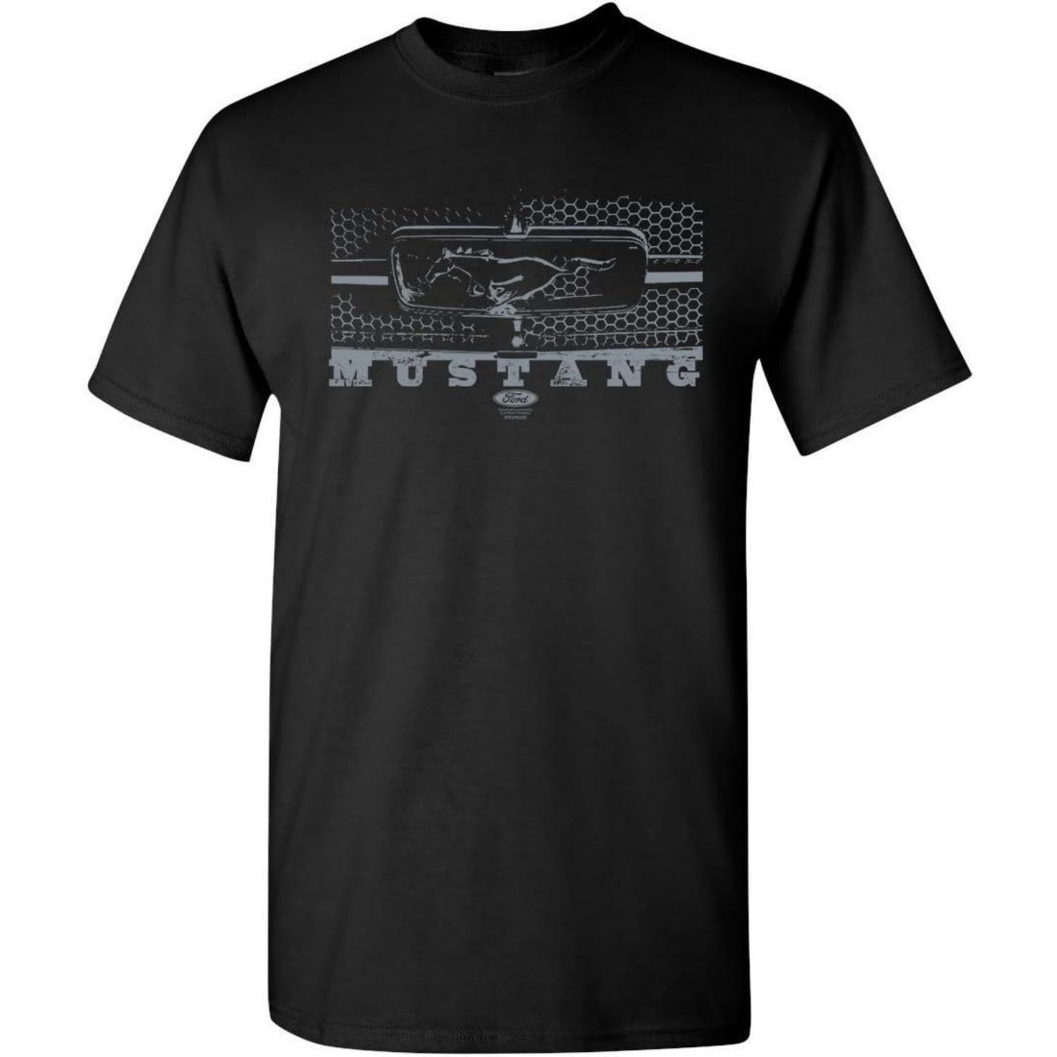 Ford Mustang Honeycomb Grille T-Shirt Legendary American Muscle Mens Tee Shirt S чёрный