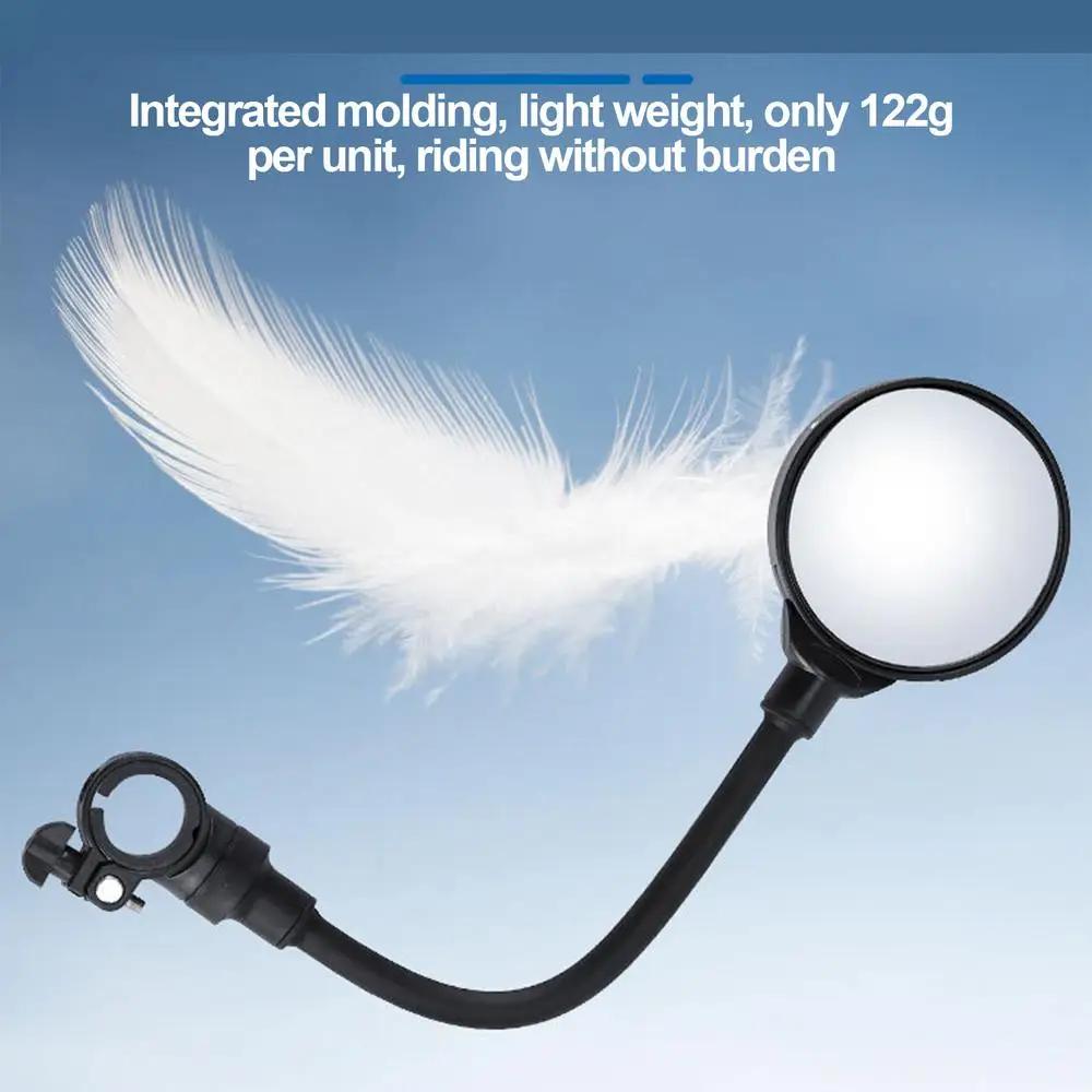 Bicycle Mirror Bike Handlebar Rearview Mirror Rotatable and Adjustable Wide Angle Rear View Shockproof Convex Mirror Universal