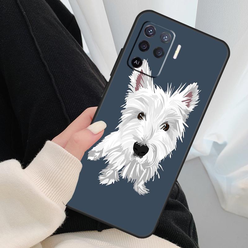 West Highland Terrier Westie Case For Oppo A40 A60 A80 A5 Pro A15 A16 A17 A57 A77 A94 A74 A54 A76 A96 A18 A38 A58 A78 A98