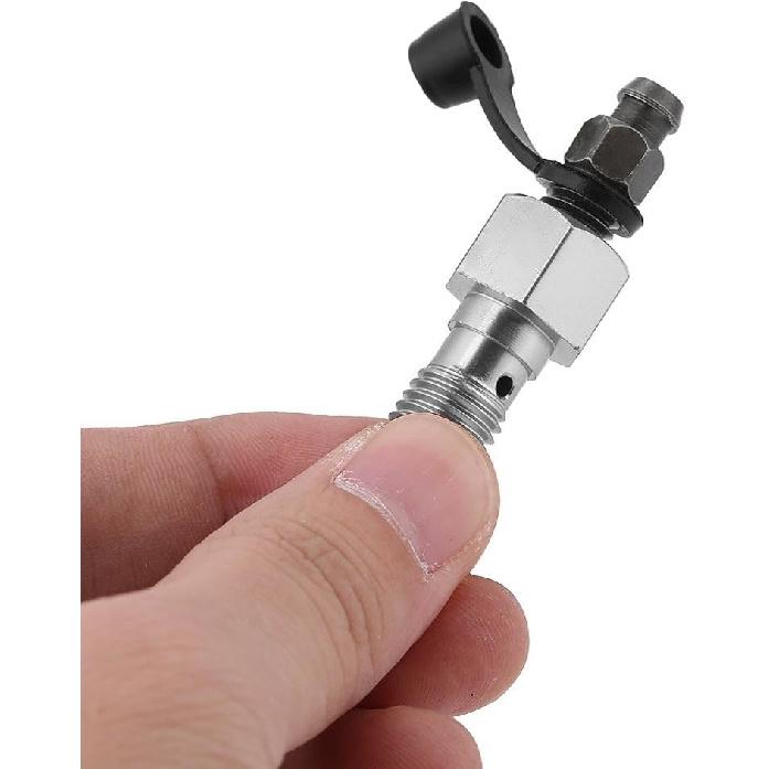 M10x1.25mm Motorcykel Bromscylinder Bromsok Luftningsskruv Banjobult Dammskydd