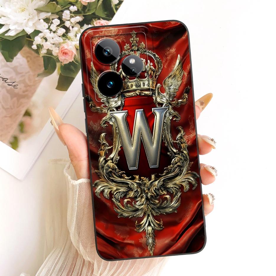 For Realme GT 7 Case Realme GT 7T Cute Crown Letters Cover Soft TPU Phone Case For Realme GT 7 Pro GT7 T GT7T 5G Back Cover Bags
