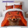 Cartoon Pattern Bedding Quilt Set Quilt Cover Pillowcase Home Decoration Birthday Gift (1 * Duvet Cover + 2 * Pillowcase, Without Core)