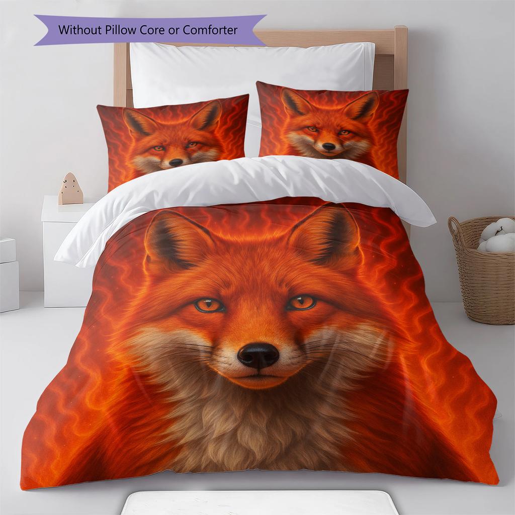 Cartoon Pattern Bedding Quilt Set Quilt Cover Pillowcase Home Decoration Birthday Gift (1 * Duvet Cover + 2 * Pillowcase, Without Core)