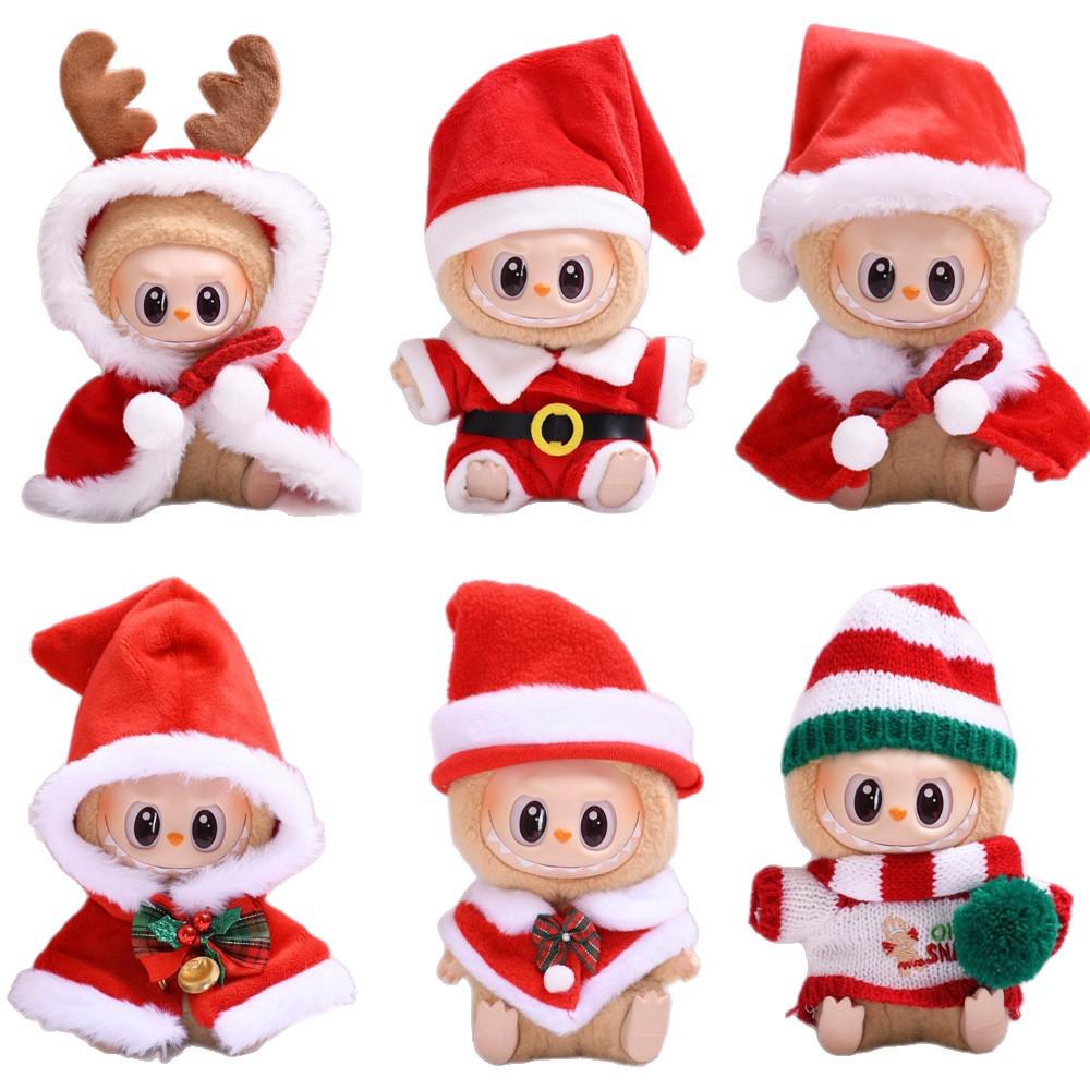Labubu Dockkläder: En tredjedel Baby Jul Ren Snögubbe Kappa, Nyår Sitt Sitt Fest Outfit.