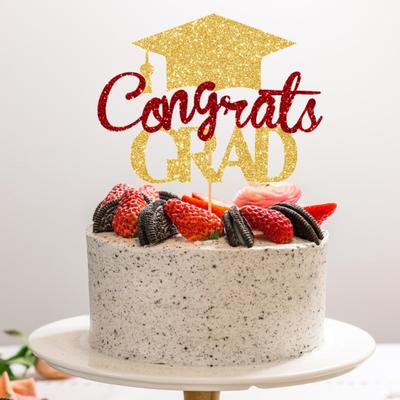 Blahoželáme 2024 Maturitná torta na promóciu Sezóna promócie vložka do narodeninovej torty Blahoželáme Grad Party Dekor Potreby