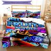 3pcs Custom Name Blox Fruits Bedding Set Duvet Cover Closure Includes 1 Duvet Cover & 2 Pillowcases, Soft and Comfortable for All Seasons.