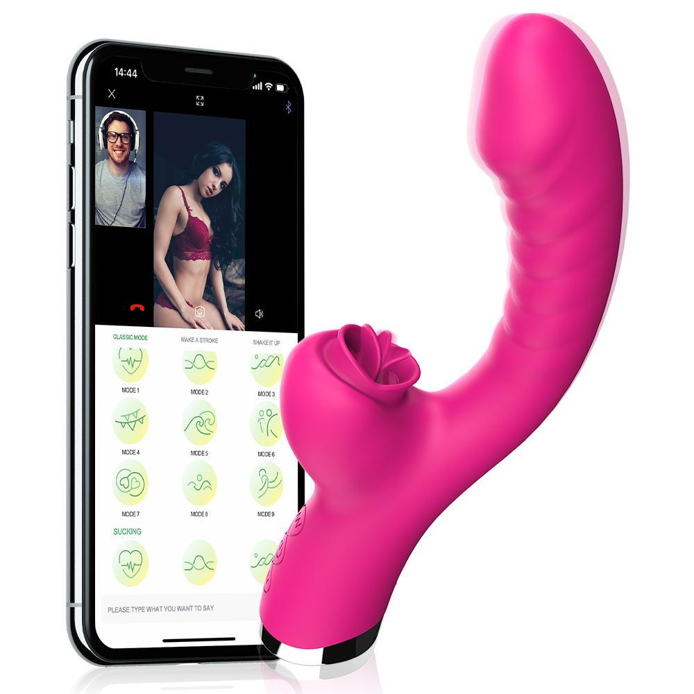App Bluetooth Impact Telescopic Vibrator Female Sex Toy Vibrator Vaginal Massager Clitoral Stimulator Couple Adult Products