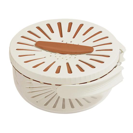 Drain Basket Multifunctional Fruit And Vegetable Strainer with Handle Covered Storage Container for Kitchen