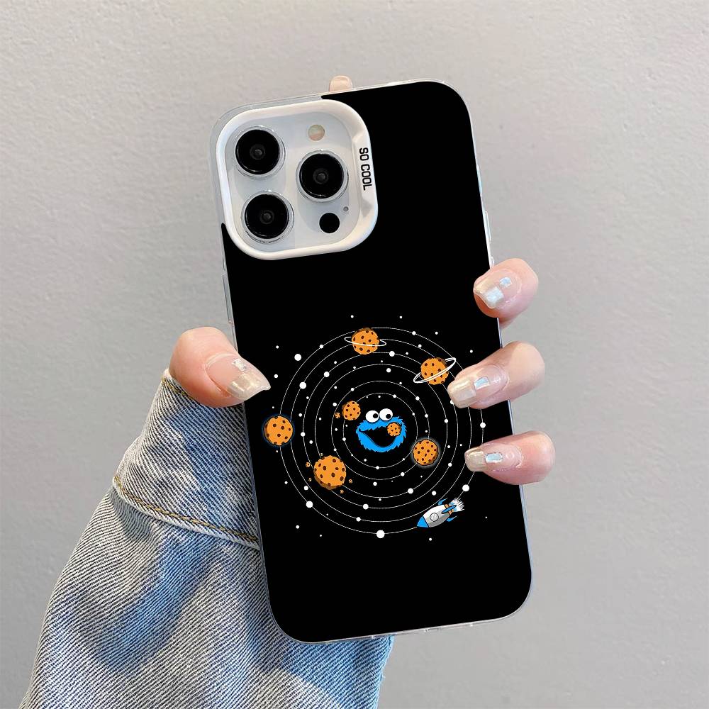 C-Cookies Monster Phone Case For IPhone 17 16 15 14 13 12 11 Pro Max Plus X XR XS Max Shockproof Bumper Cover