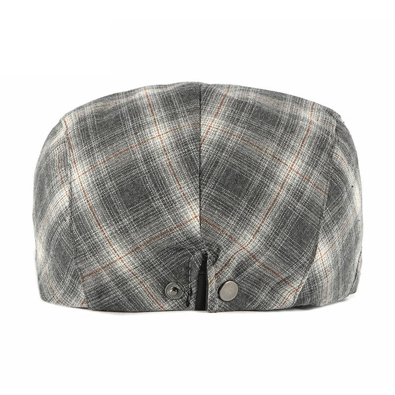 Vår Sommer Tynn Beret Herre Newsboy Caps Kvinner Plaid Britisk Vintage Flat Caps Gatsby Painters Hats Ivy Hat Hombre Boina