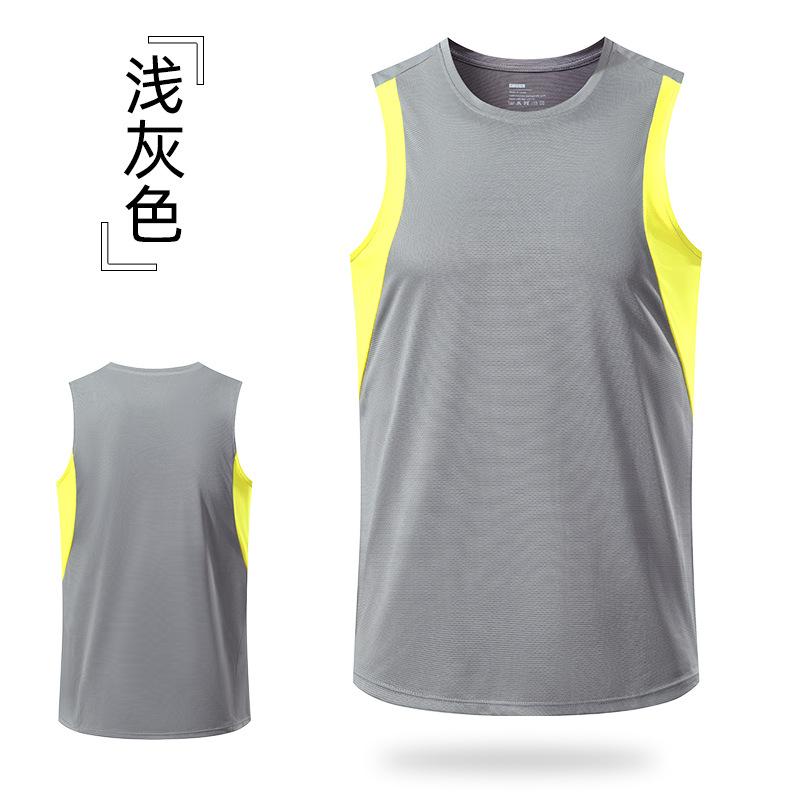 Men's Summer Quick-dry Vest Casual Loose Breathable Fitness Sleeveless Shirt Running Sports Vest