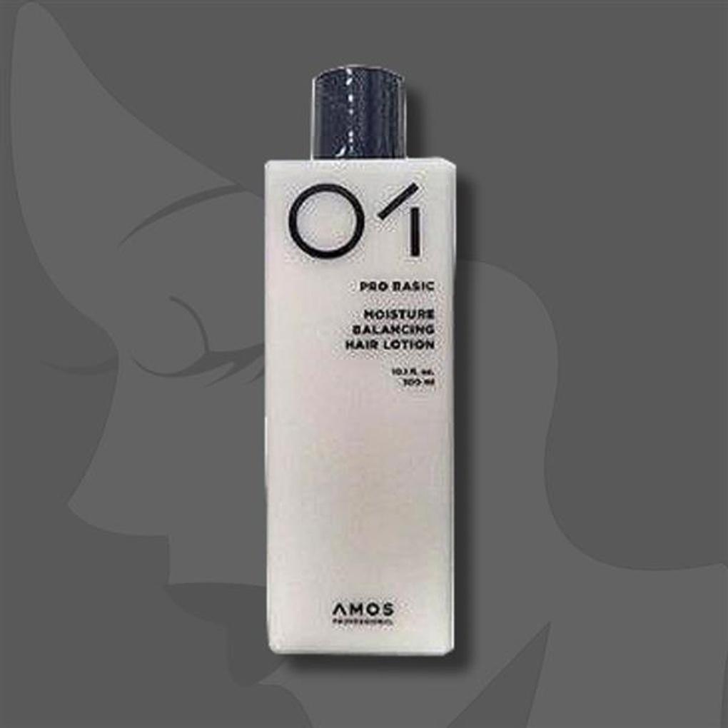 Amos Moisture Balancing Hair Lotion 300ml + Green Tea Smoothing Pack 120ml (30ml X 4)