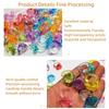SPRMUD Plastic Acrylic Rings, Multiple Shapes, Assorted Colors, Diamond Rings, Party Favors for Girls, Birthday Gifts, Prizes, Carnival Toys, Goodie