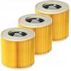 3x Filter für Kärcher WD3 Staubsauger Filter 3 Stück WD 3 MV3 WD2 SE4001 KWD