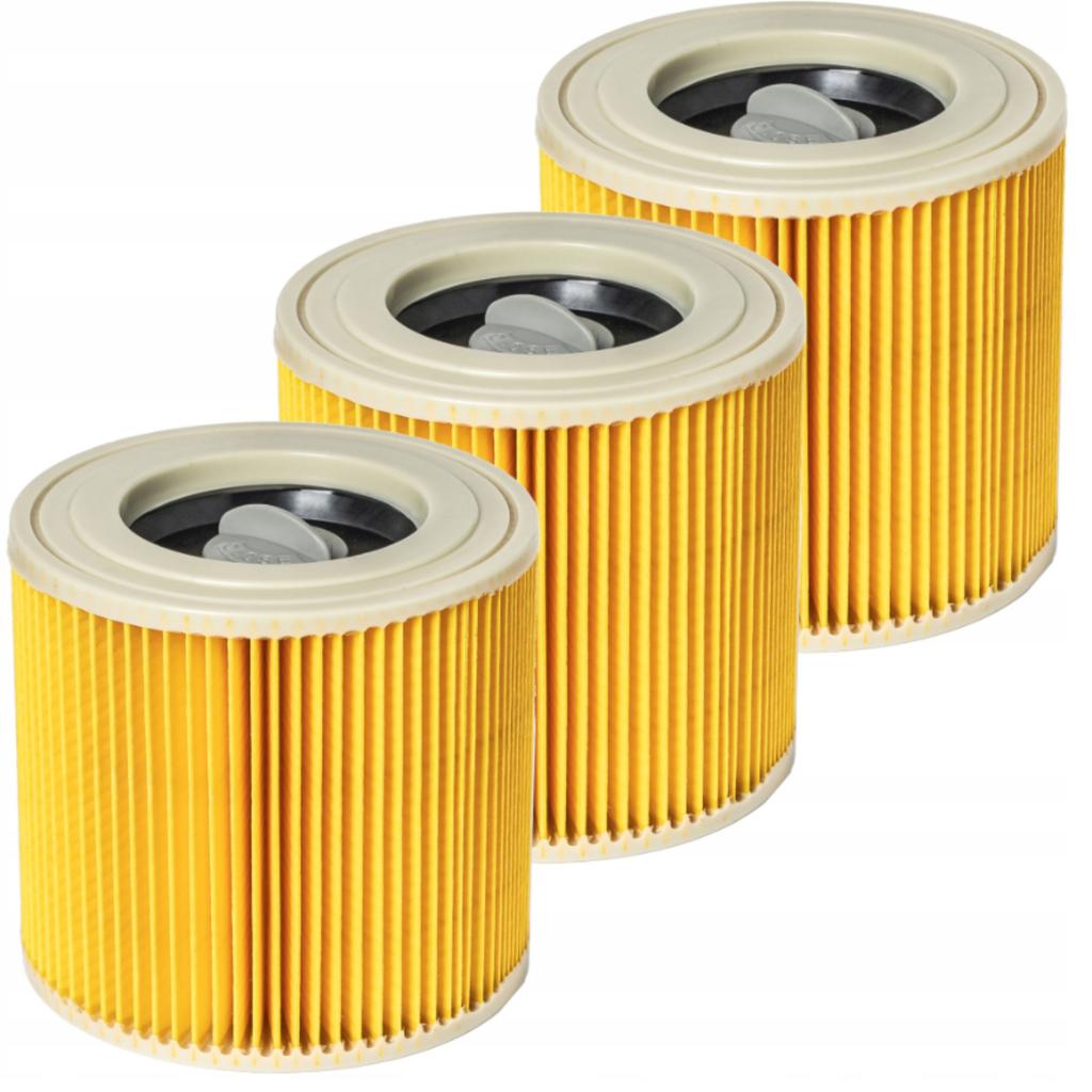 3x Filter für Kärcher WD3 Staubsauger Filter 3 Stück WD 3 MV3 WD2 SE4001 KWD