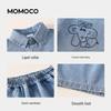 MOMOCO Boys' 2026 Summer Fashion Denim Two-Piece Set