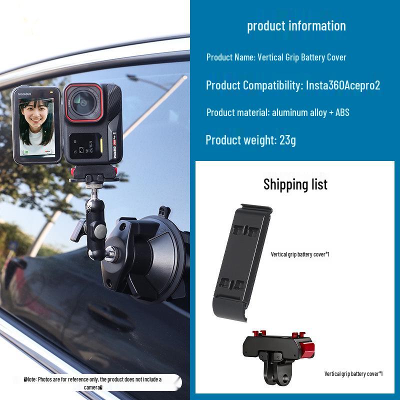 Aluminum Alloy Quick Release Shooting Bracket for Insta360 Ace Pro2 Battery Cover