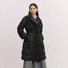 Eraly Elegant Double Collar Belted Women's Down Jacket