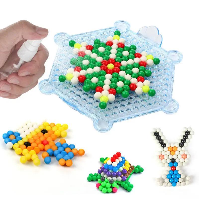 5mm Magic Water Beads 3D DIY for Children Puzzle Kids learning and Educational Toys Boys Girls Gifts Montessori Aquamosaic Set