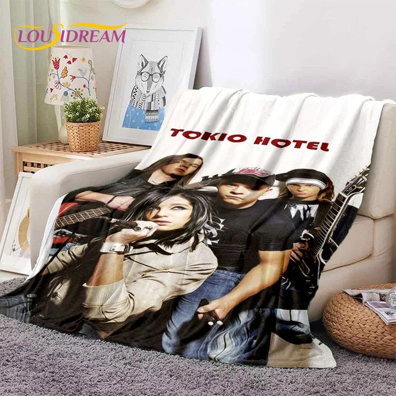 Rock Band Tokio Hotel Bill Kaulitz Soft Flannel Blanket for Bed Bedroom Sofa Picnic,Throw Blanket for Cover Outdoor Leisure Gift