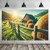 1 piece of farm background wall hanging cloth under sunlight  background decoration  room and photography studio props