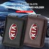 1pcs Fashion Leather Car Driver's License ID Card Bank Card Wallet Car Styling For Kia Rio Ceed Sportage Cerato Soul Sorento K2 K5 Flip Car Accessorie
