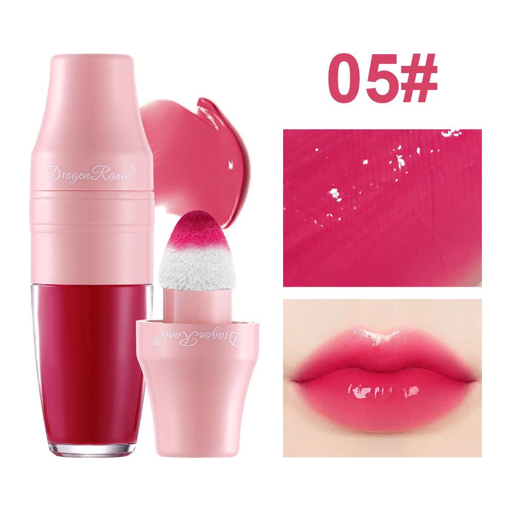 DragonRanee Mirror-Finish Waterproof Lip Tint: Cute, Non-Stick, Liquid Lipstick & Blush