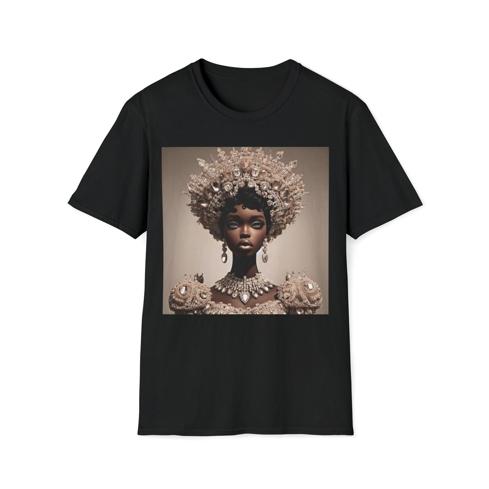 Black Queen Crystal Dress T-Shirt 110
