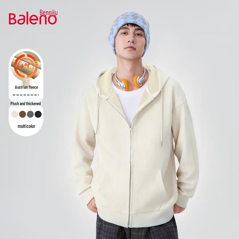 

Baleno Men s Winter Fleece-Lined Hooded Casual Jacket 5XL